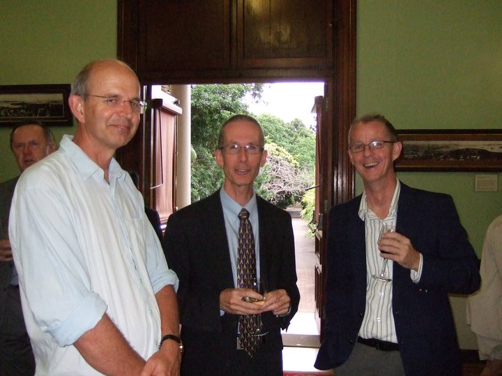 John Tann, Tim Entwisle, Brett Summerell at Tim Entwisle's farewell