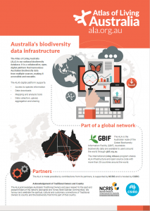 Atlas of Living Australia brochure