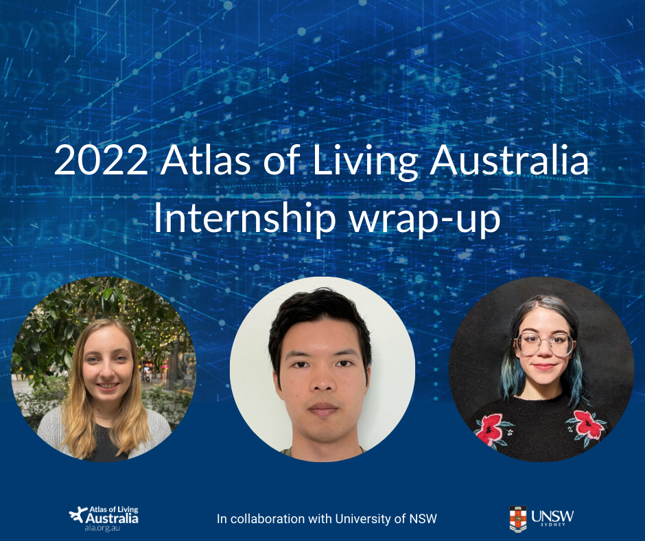 Our ALA interns dive into data – Atlas of Living Australia