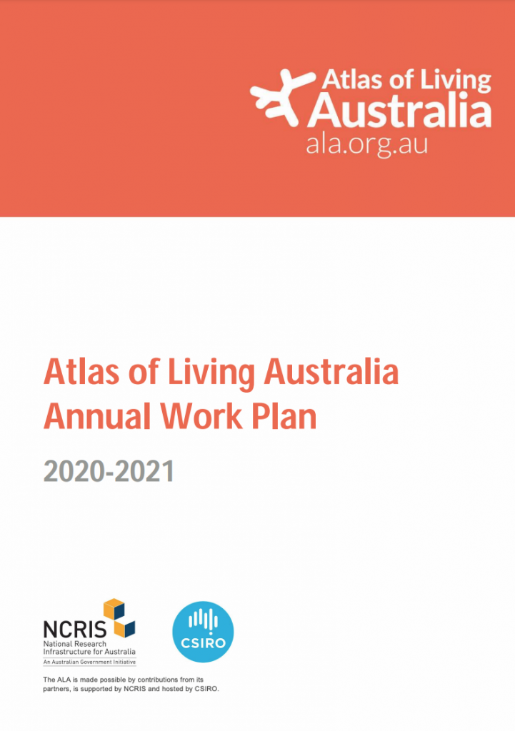 Cover of ALA Work Plan 2020-21