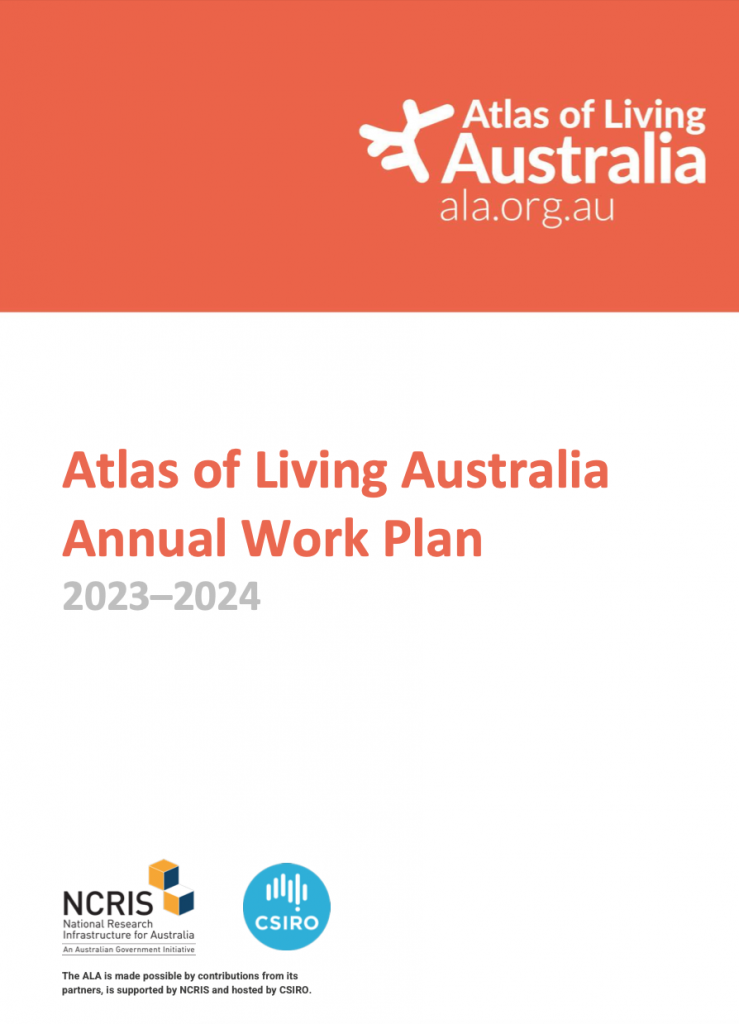 Cover of the ALA Work Plan 2023-2024