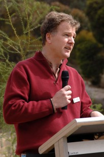 Joe Miller explaining the Tree of Trees project