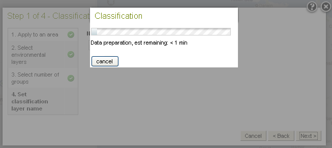 Classify Step 4 Data preparation Dialogue Box Classify Step 4 Data preparation Dialogue Box