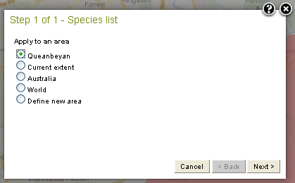 Export Checklist apply to an area Export Checklist apply to an area