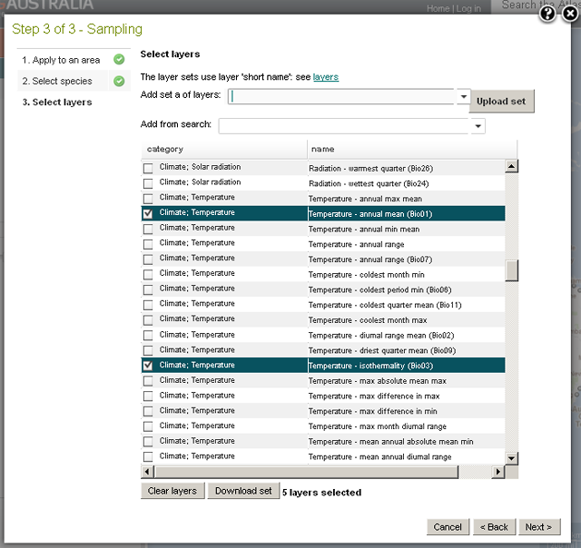 Layers selected after pasting in a set of layer short names