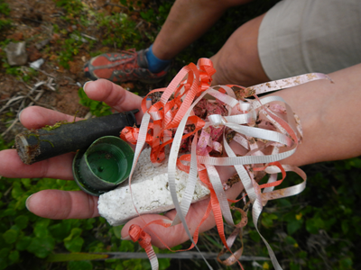 Marine debris found in Mallacoota, Victoria. 